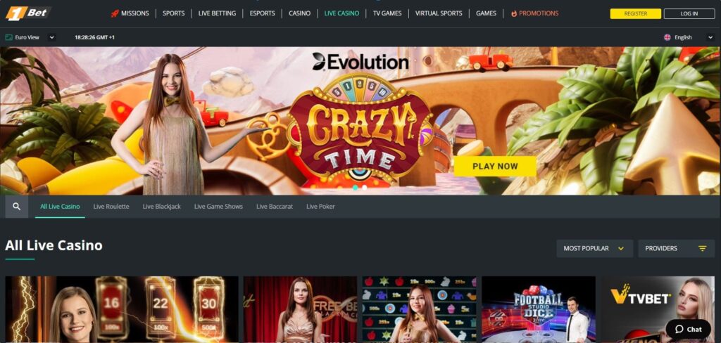 1bet Live Casino