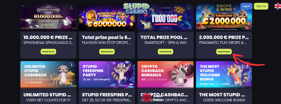 Stupid Casino bonus
