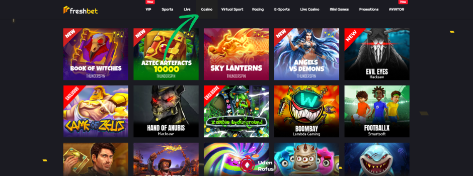 FreshBet casino slot