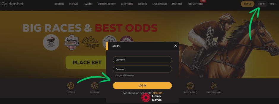 Goldenbet casino login